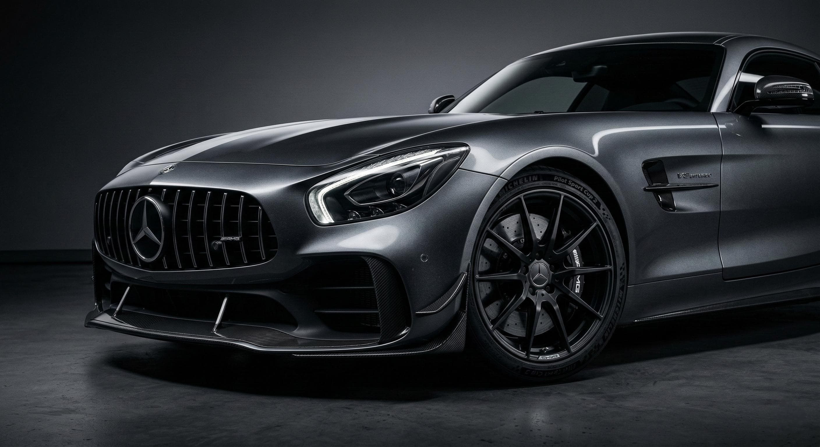 Exterior of a Mercedes-AMG GT